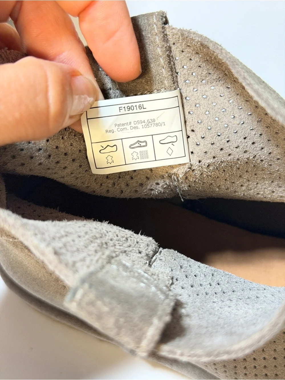 UGG Classic Unlined Mini Perf Suede Ankle Boots Tawny Gray Women’s Size 6